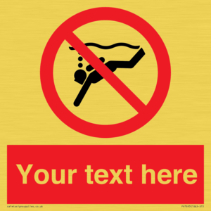 Custom prohibition No sub aqua diving